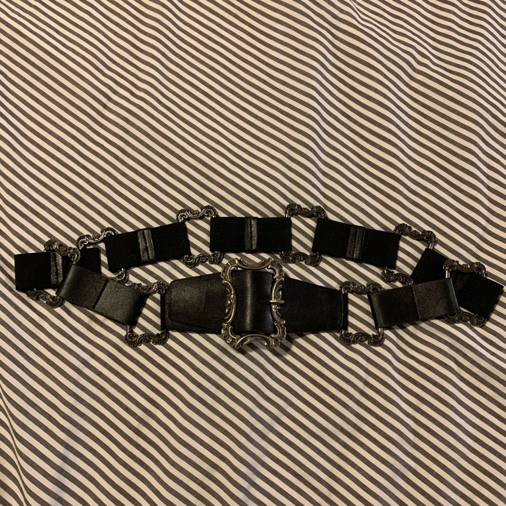 Sandy Duftler black metal belt size medium